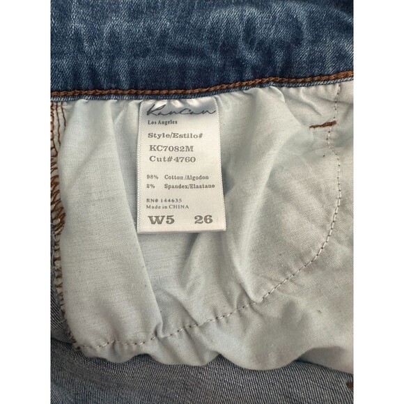 Kancan Los Angeles Rolled Hem Distressed Denim Women's 26 Jean Shorts Pockets - Picture 4 of 4